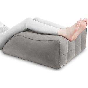 Brenzoos - Beenverhogingskussen aderkussen opblaasbaar wigkussen - Beenkussen steunkussen voor benen en knieën - Comfortabel beenkussen om te slapen - Ademend en wasbaar