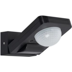 B.K.Licht - Bewegingsmelder met lichtfunctie en schemersensor - timer - bereik tot 20m - IP65 - zwart