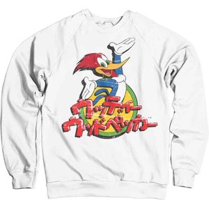 Woody Woodpecker Sweater/trui -S- Washed Japanese Logo Wit
