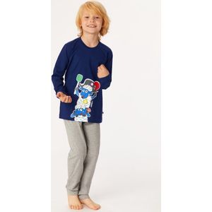 Woody pyjama jongens/heren - donkerblauw - schaap - 222-1-PLU-S/869 - maat 152