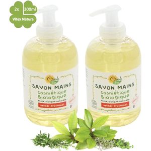 Franse provinciaalse vloeibare handzeep | 2x300ml | Biologisch ecologisch | Cigale Bio