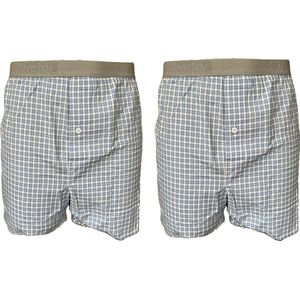 Embrator mannen Boxershorts 2-stuks geruit maat XXL