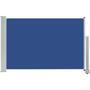 vidaXL Tuinscherm uittrekbaar 60x300 cm blauw - Windscherm - Windschermen - Zijscherm - Zijschermen
