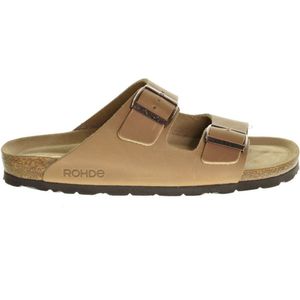 Rohde Slippers Leder Natur maat 44