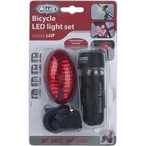 Bicycle Gear Fietsverlichting Set 5 Led Zwart