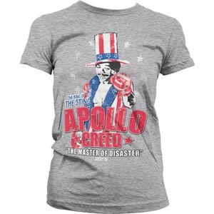Rocky Dames Tshirt -S- Apollo Creed Grijs