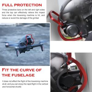 Indsutrialhome Bumper Bescherming Lens Bar voor DJI FPV Drone | Gimbal Protector Rod | Anti-Bots Aluminium Accessoire (Zwart)