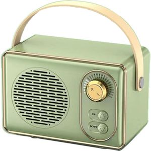 Hoogwaardige Retro Bluetooth speake - Bluetooth speaker - met Ultra Lange Batterijduur - Groente