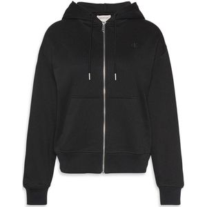CALVIN KLEIN JEANS - Zip-up Hoodie - Zwart - Katoen