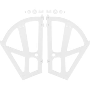 Hinges voor Schoenkast - Swivel Rack met Vouwplaat Frame van ABS Plastic - Bevestigingsaccessoires voor Keuken en Woonkamer (Wit)