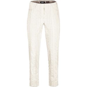 Robell - Bella 09 - 7/8 Structuur Streep - Wit - EU46