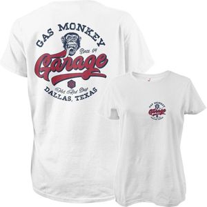 Gas Monkey Garage Damen GMG Hot Rod Shop Logo Girly Tee GMG-5-GMG104-H57-5 White-XL