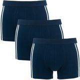 SCHIESSER 95/5 Stretch shorts (3-pack) - donkerblauw - Maat: XL