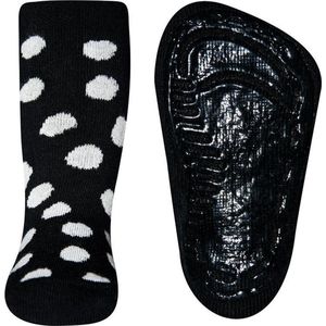 Ewers antislip sokken zwart met witte stippen