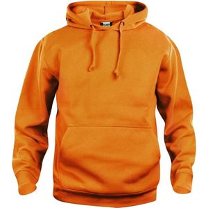 Clique Basic hoody Signaaloranje maat XS