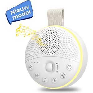 White Noise Machine incl. E-book - Compacte Witte Ruis Machine - White Noise Baby & Volwassenen - Slaaphulp - Slaaptrainer kinderen - Muziekdoosje