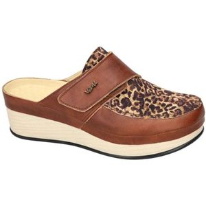Vital -Dames - cognac/caramel - slippers & muiltjes - maat 37