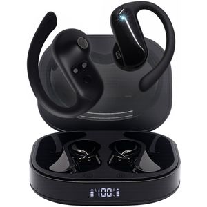 Xssive - Oortjes Draadloos - Open Air Sport Oortjes met Oorhaak - Draadloze Oordopjes - Bluetooth Earbuds - Hardloop Oortjes