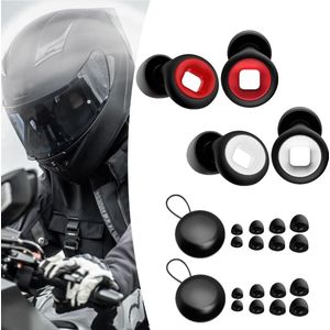 2 Pairs Motorcycle Wind Sounds Snoring Quiet Earbuds voor Nacht Slaap - 4 Groottes Earbuds in XS/S/M/L, D