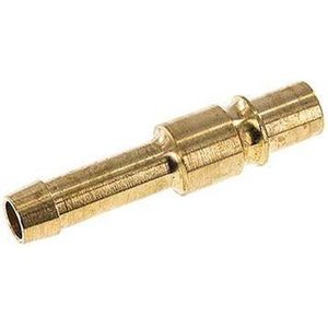 Messing DN 12 Luchtkoppeling Insteeknippel 13 mm Slangpilaar - CLP12-H-B-13