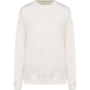 Biologische unisex sweater 'Terry' lange mouwen Washed Ivory - L