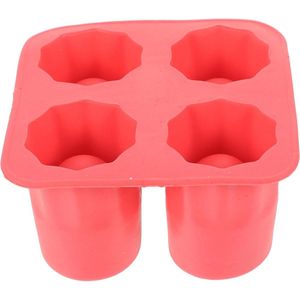 Siliconen Shooter IJswürfelschalen 4 Cup Vorm - Zomer Cool IJs Vorm - IJswürfel Glazen Maker Schaal