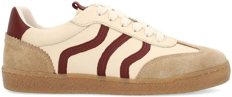No Stress - Sneakers - Beige - Suède - Bordeaux Details