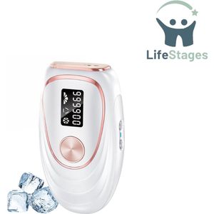 LifeStages - Laser Ontharingsapparaat - Laser Ontharing - IPL Ontharing - Pijnloos & Langdurig Resultaat - Veilig At-Home Ontharingsapparaat voor Oksels, Rug, Benen, Armen, Gezicht, Bikinilijn