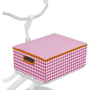 Fietskrat & Hoes M Pink Checkmate