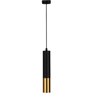 Langwerpige hanglamp 29CM | Zwart met Goud | GU10 fitting | 1M kabel