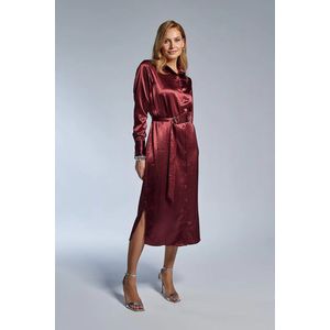 Freebird Damina Dames - Jurk - Bordeaux - Maat XS