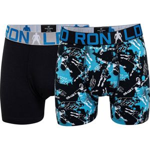 CR7 Lange short - 2 Pack 533 Black - maat 158/164/170 (158-170) - Jongens Kinderen - Katoen/elastaan- 8400-51-533-158-170