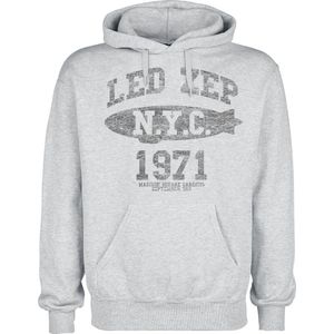 Led Zeppelin - LZ College - Heren Trui met Capuchon - Grijs
