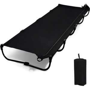 Veldbed Inklapbaar Lichtgewicht – Draagbaar Campingligbed Voor Volwassenen, Opvouwbaar Bed Tot 120 Kg, Eenvoudig Te Bouwen, 3 Kg, Reisbed Voor Outdoor Gebruik