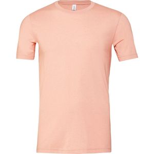 Bella+Canvas Unisex Heather CVC Short Sleeve Tee CV3001CVC - Heather Peach - XXL