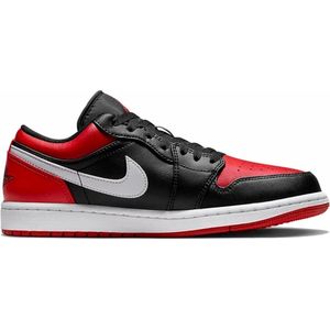 Air Jordan 1 Low - 553558-066, Gym Red-White, Maat US9/EU42.5