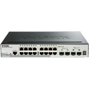 D-Link DGS-1510-20 Managed L3 Gigabit Ethernet (10/100/1000) Zwart