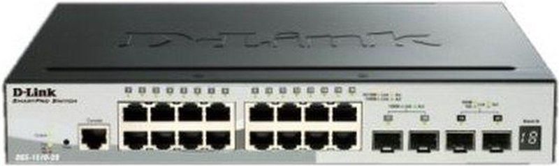 D-Link DGS-1510-20 Managed L3 Gigabit Ethernet (10/100/1000) Zwart