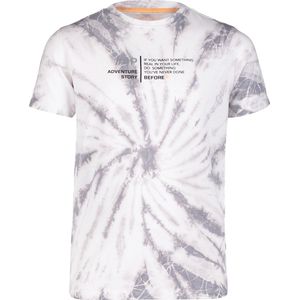 4PRESIDENT T-shirt jongens - Light Grey Tie Dye - Maat 104