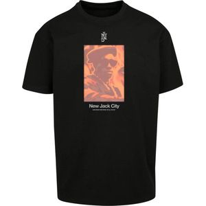 Mister Tee - New Jack City Huge Heren T-shirt - S - Zwart
