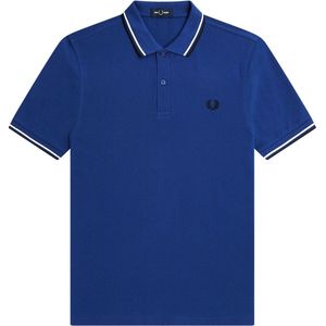 Fred Perry - Polo Kobalt Blauw - Slim-fit - Heren Poloshirt Maat S