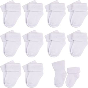 10 stuks middelgesneden kindersokken voor baby's en peuters