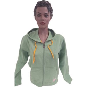 RUSSELL ATHLETIC/ HOOD/ LONG ZIPPER / GREEN -S