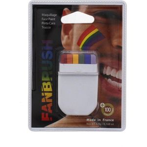 Fanbrush Regenboog Rainbow Pride Schmink