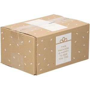25x Cadeau doos 186 x 124 x 88 mm - B- golf (± 3,0 mm) Karton - Universele verzenddozen