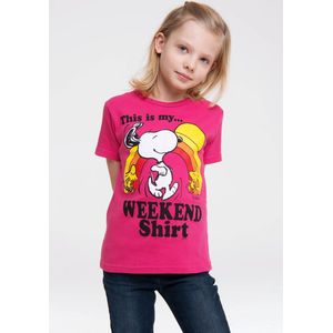 Logoshirt - Print T-Shirt - Peanuts - Kinder - Snoopy & Woodstock