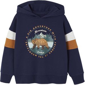 Vertbaudet - Sweater met Capuchon - Jongen - Geplaatste Print