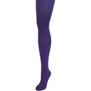 Bonnie Doon Biologisch Katoenen Maillot Dames Paars maat 36/38 S - Uitstekende pasvorm - Gladde Naden - OEKO-TEX gecertificeerd - Bio Cotton Tights - Duurzaam en Huidvriendelijk Bio Katoen - Paars - Purple - BP051900.331
