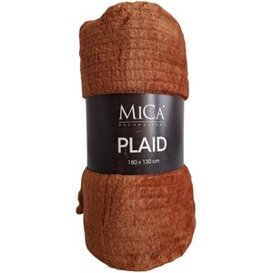 Mica Decorations - Plaid - Joanne - Terra - 180x130 cm