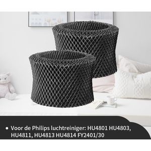 Replacements® filters (set van 2) geschikt voor Philips HU41 en HU48 luchtbevochtiger - FY2401 /30